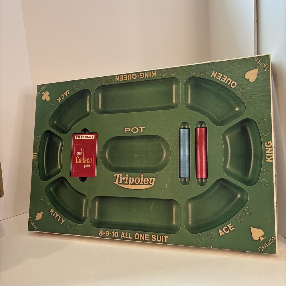 Vintage 1968 Cadaco Tripoley Board Game Special Edition No. 300 Michigan Rummy