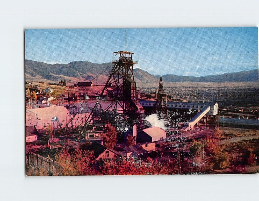 Postcard Kelly Mine (Greater Butte Project) Butte Montana  USA