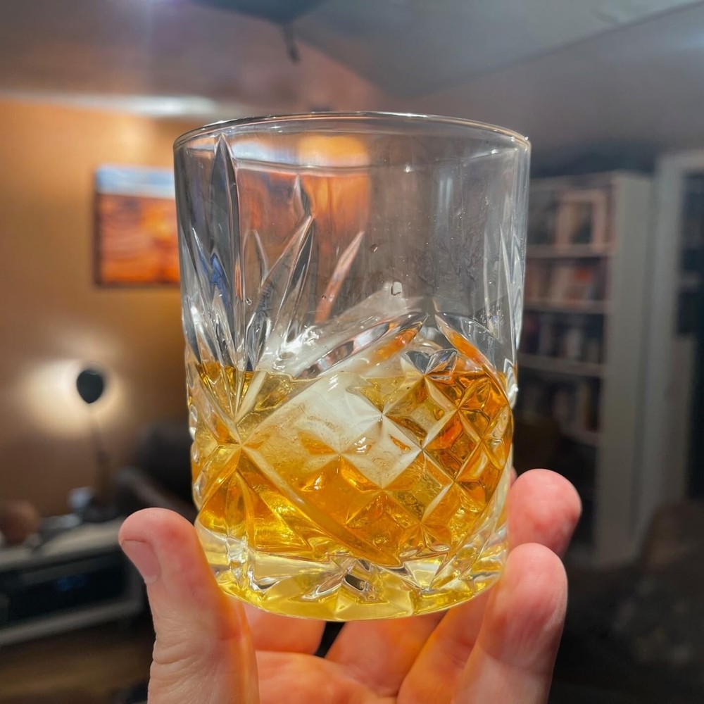 Double Old Fashioned Glasses Waterford Set of 4 with Gift Box for gift