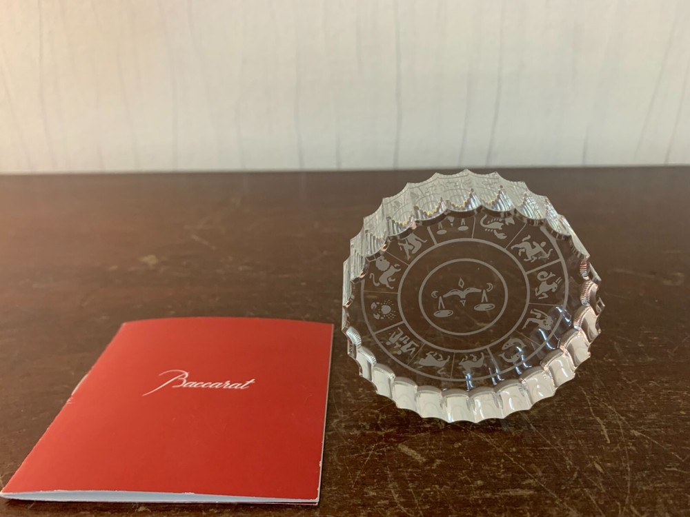 Zodiac Paperweight Baccarat Crystal Balance