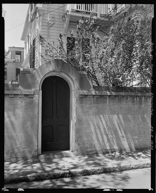 Charleston South Carolina 1937 119 Broad Street House Doorway Brick Wall