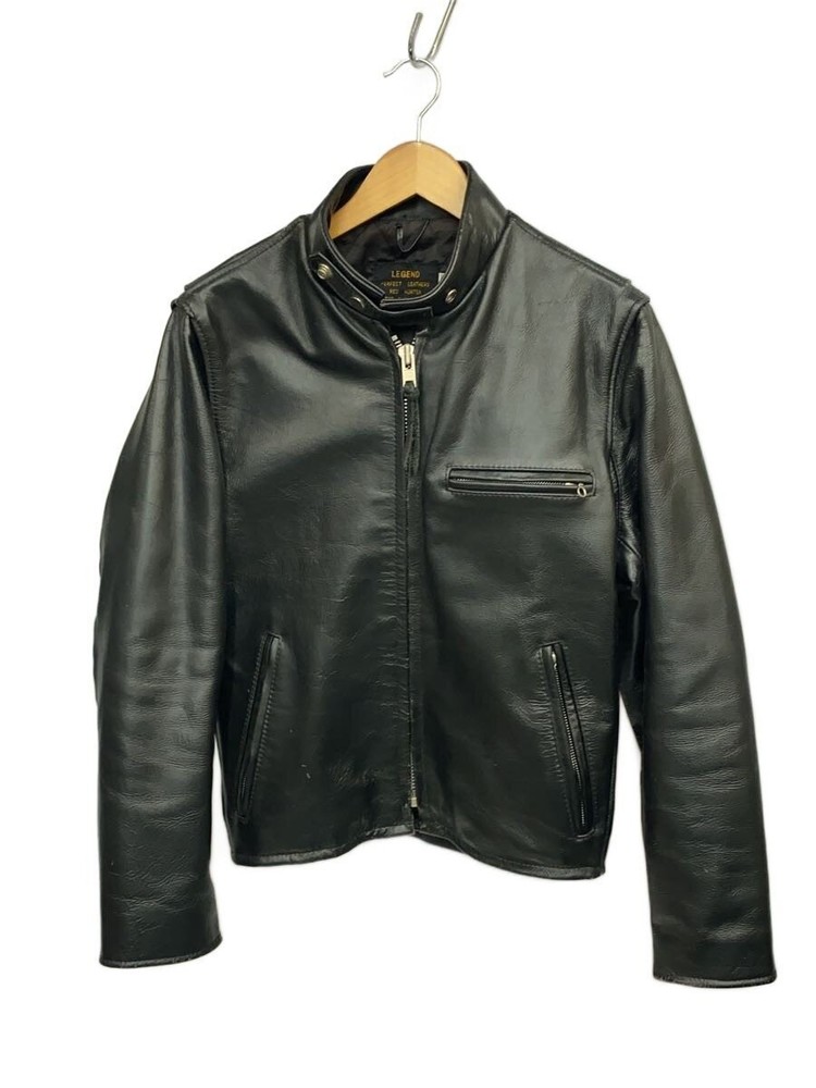 Made In Usa/Single Rider Jacket/36/Leather/Blk 3477