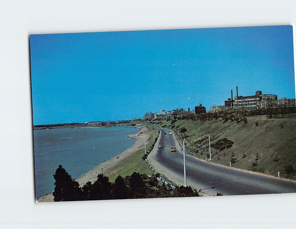 Postcard Riverside Drive Along The Mississippi River Memphis Tennessee