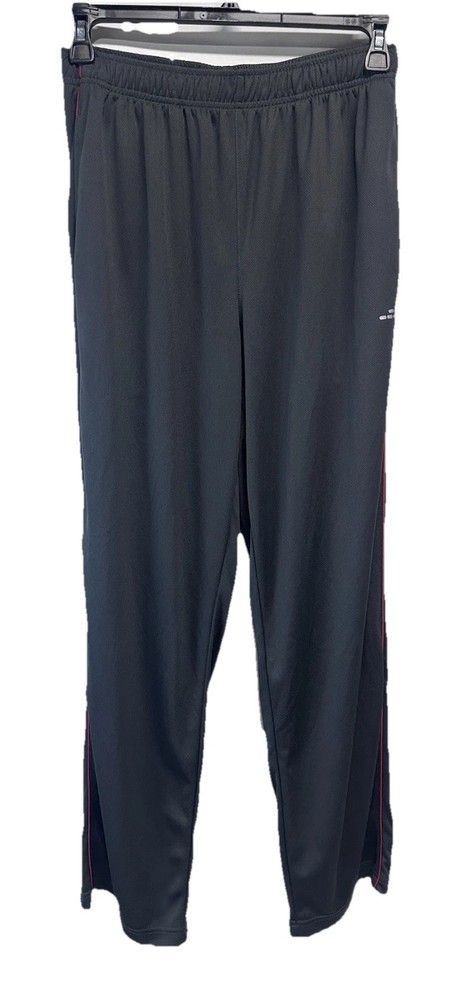 BCG Track Athletic Pants Gray w Pockets Elastic Waist Size Large