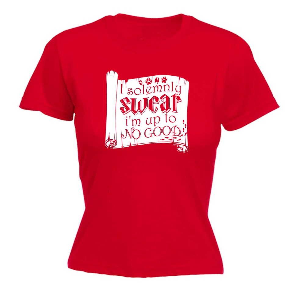 Solemnly Swear Im Up To No Good - Womens T Shirt Funny T-Shirt Gift Novelty