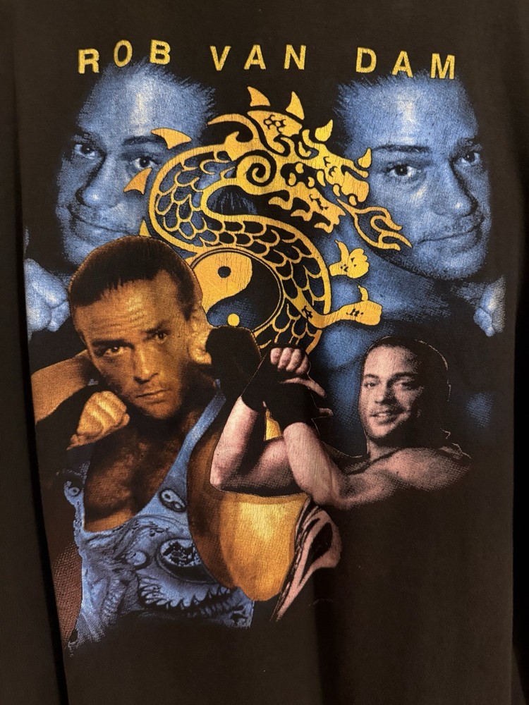 Vintage WWF WWE Rob Van Dam Rap Tee Style T Shirt XL