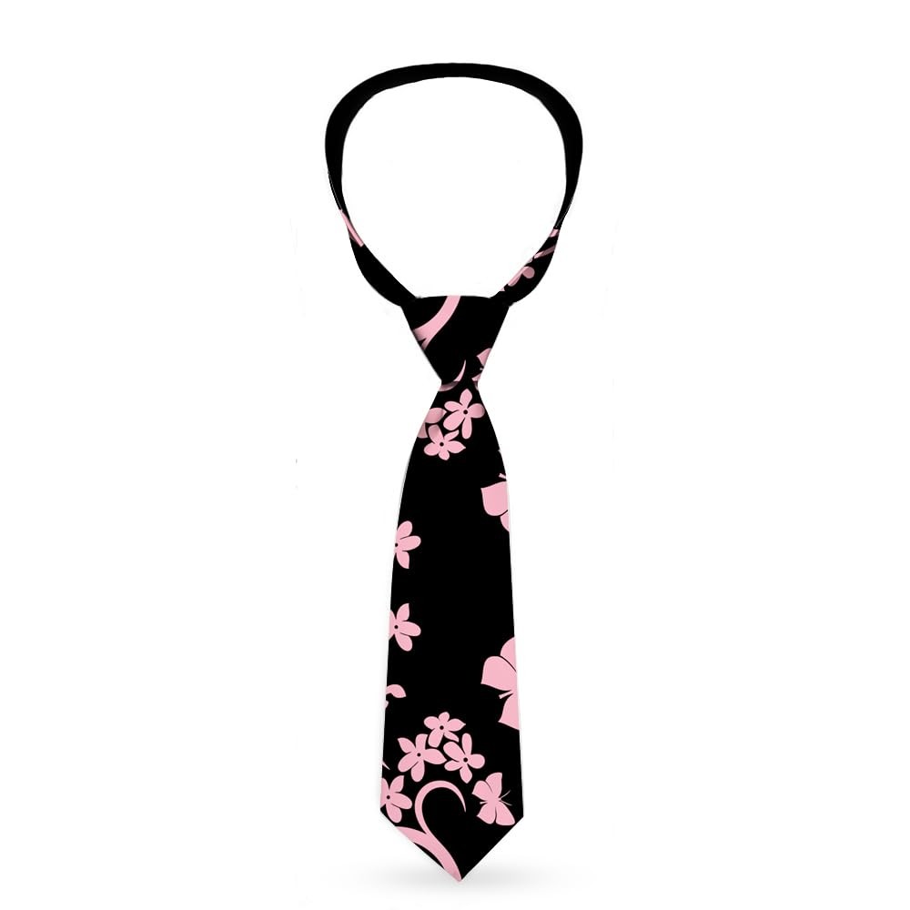 Necktie Standard - Butterfly Garden Black/Pink ACC NEWAnother great item from Rarewaves USA | Free delivery!