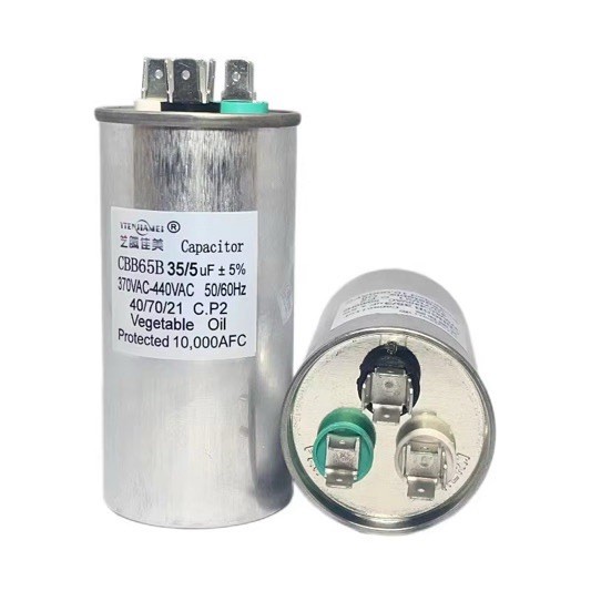 35/5 uF MFD 35+5 370-440V AC Dual Run Capacitor  HVAC AC Motor Pro Grade-image
