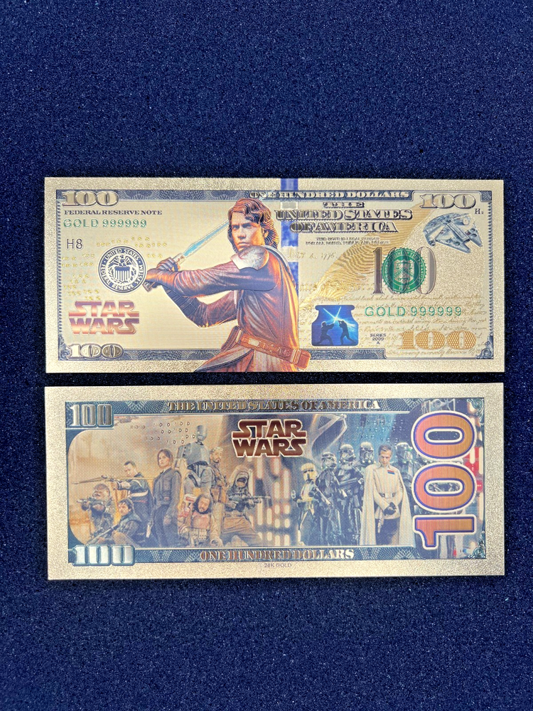 Anakin Skywalker - 24k Gold Foil Banknote - Star Wars Tv Show/Movie