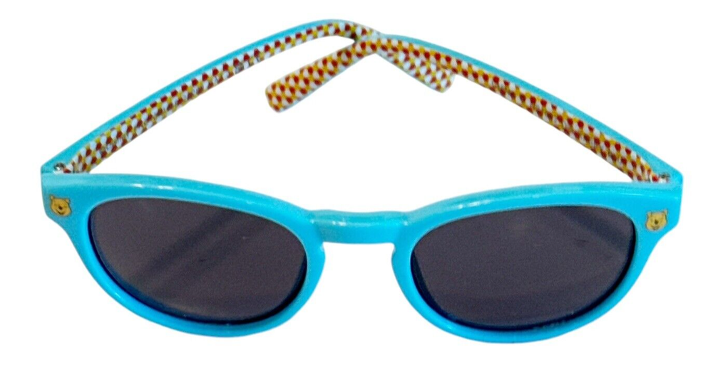 Disney Kid's Winnie the Pooh Blue Sunglasses Eyewear Dots Pooh Head NEW 5