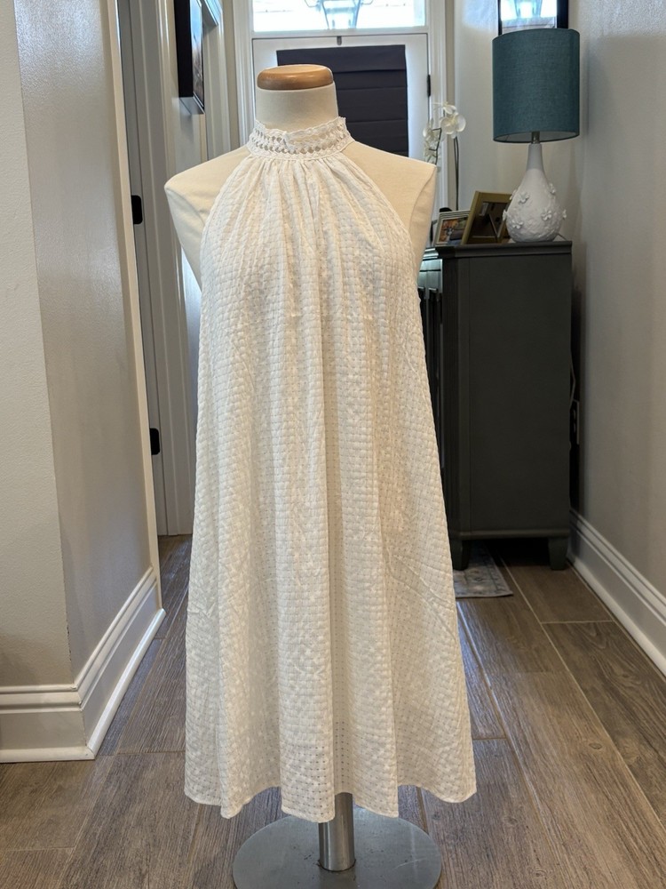 NWOT Women’s Size Large White Halter Dress From SHEIN