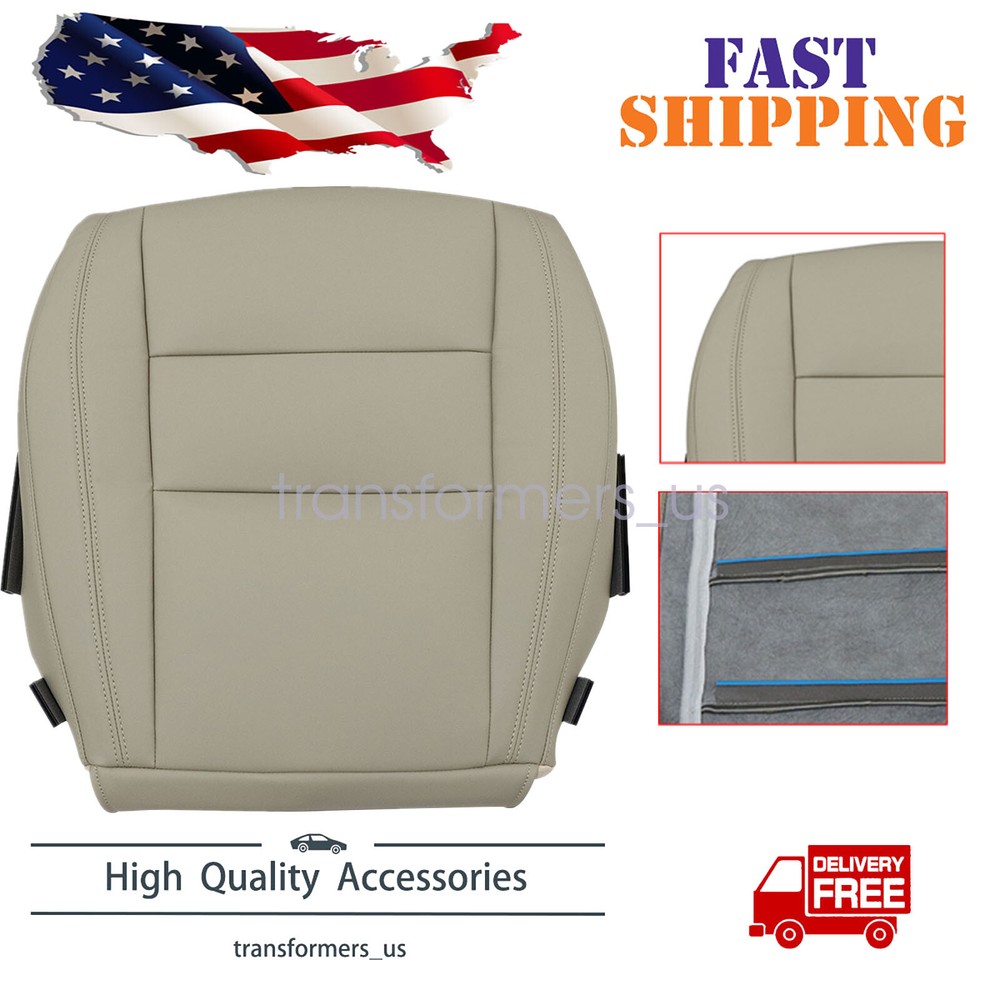 Front For 2011-2018 Dodge Durango Driver Side Bottom Leather Seat Cover Tan