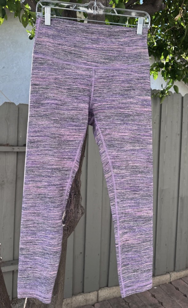 Lululemon Purple Space-Dye Wunder Under Leggings – Size 8