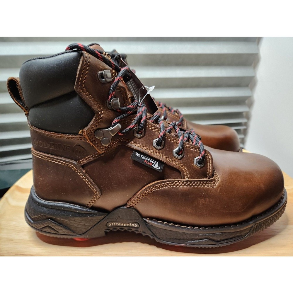 Wolverine Fuse DS Work Boots Men’s 9 EW Waterproof Slip-Resistant Composite Toe