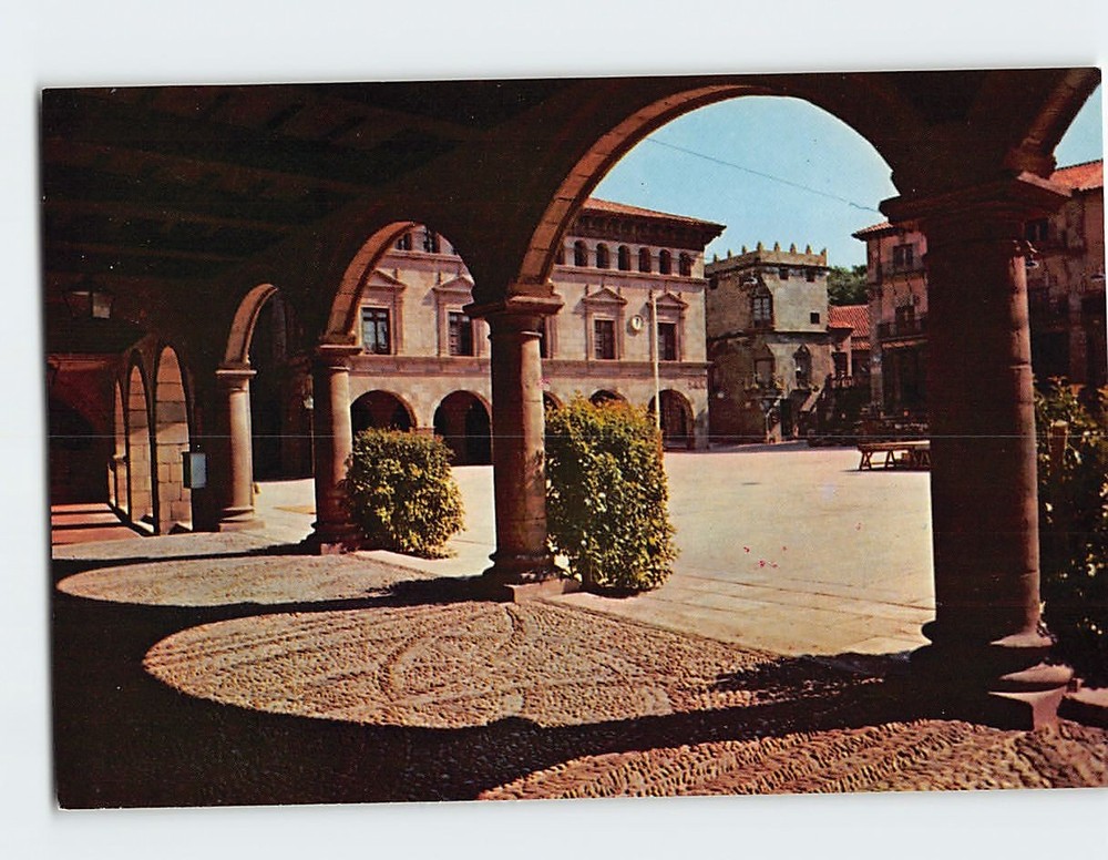 Postcard Main Square Barcelona Spain