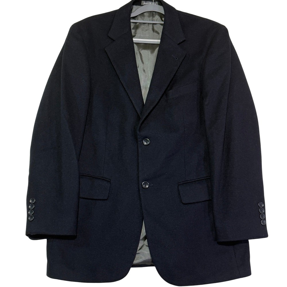 Oscar de la Renta Wool Cashmere Blazer Mens 40R Sport Coat Jacket