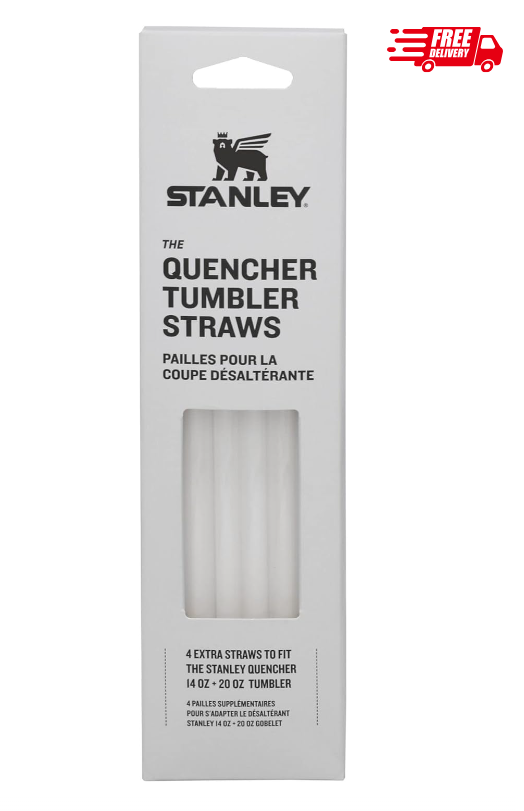 Reusable Quencher Straws | 4-Pack of Bpa-Free, Reusable Straws for Clean Drinkin