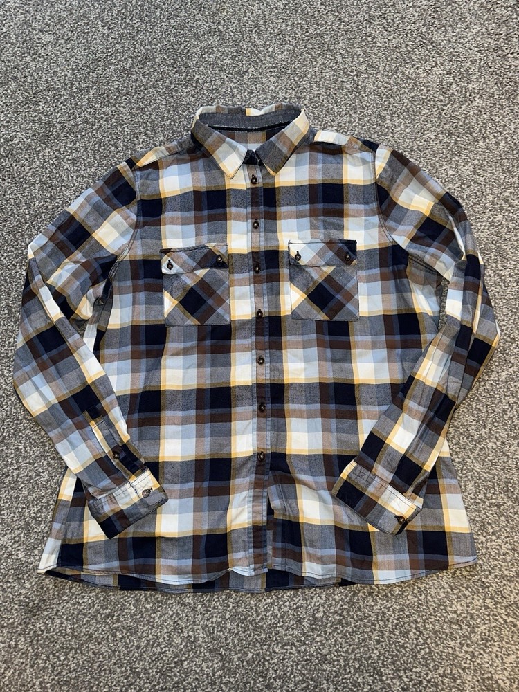 Womens Barbour Check Shirt Long Sleeve Size 14 Regular Fit Cotton (70)