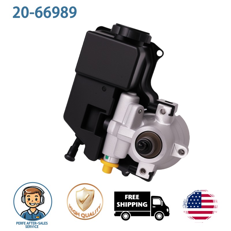 Power Steering Pump w/ Pulley & Reservoir for 04-12 Chevy Colorado G-MC Canyon