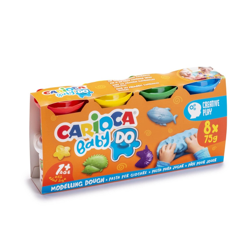 CARIOCA Baby Do Modelling Clay, Set of 8 Colours, for Children from 12 Months, B