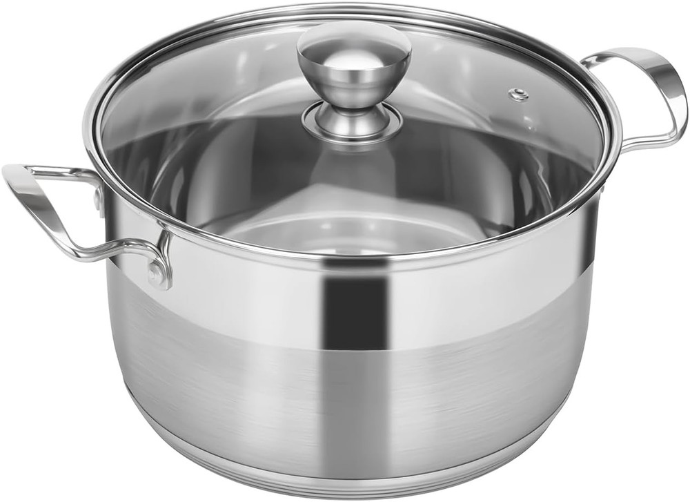 8 Quart Sto Pot - Stainl Steel Lar Cooking Induct Pot