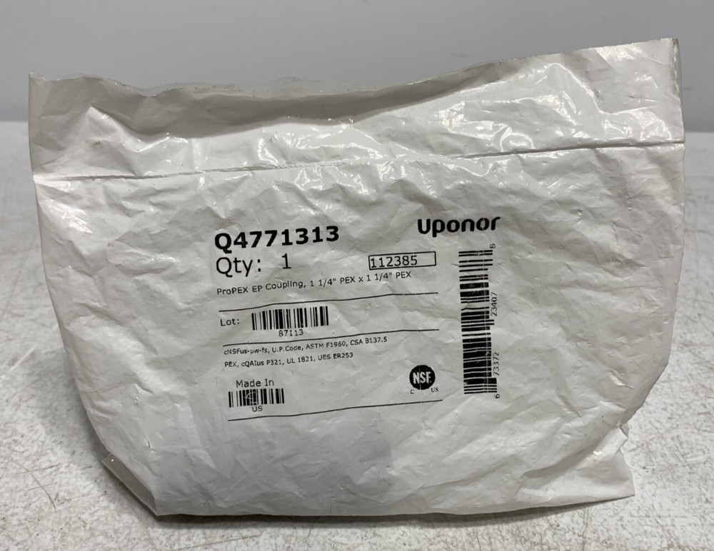 Uponor Q4771313 ProPEX EP Coupling 1 1/4
