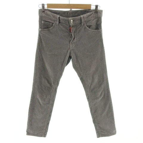 DSQUARED2 Pants Tapered Corduroy Made in Italy Gray 46 Men's