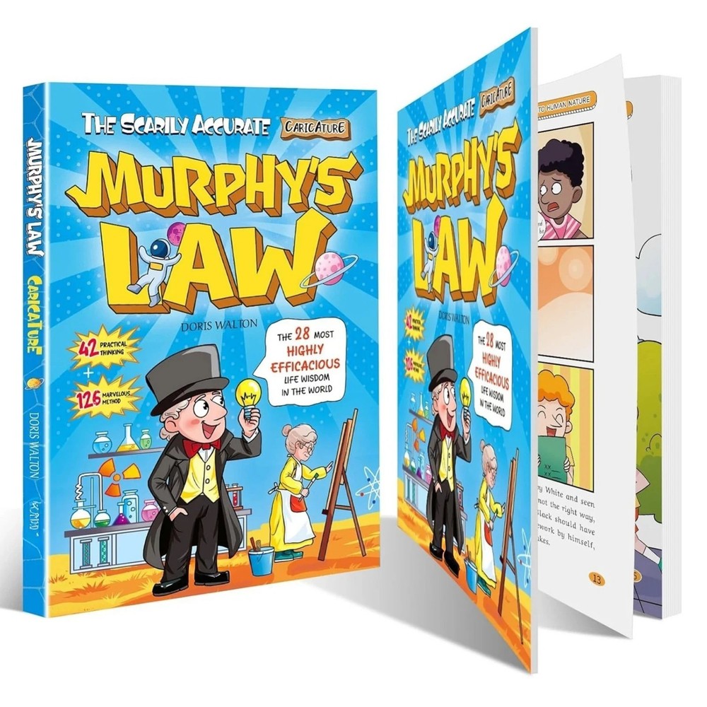 Murphy's Law Learning Book for Kids 8-12 with 128 Pages Paperback Illustrated