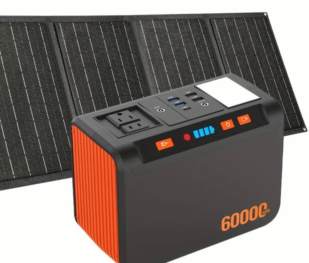 Takki Portable Power Station 111Wh Camping Solar Generator AC/DC USB LED Lights