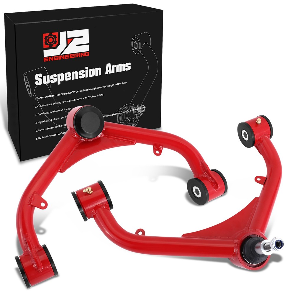 99-13 Chevy Silverado 1500 & GMC Sierra Red J2 Upper Control Arms