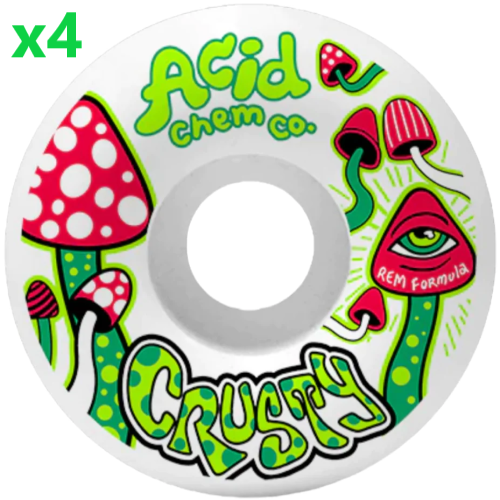 Acid Chemical Co. Crusty Chris Weissmann REM Formula 55MM Skateboard Wheels NEW-image