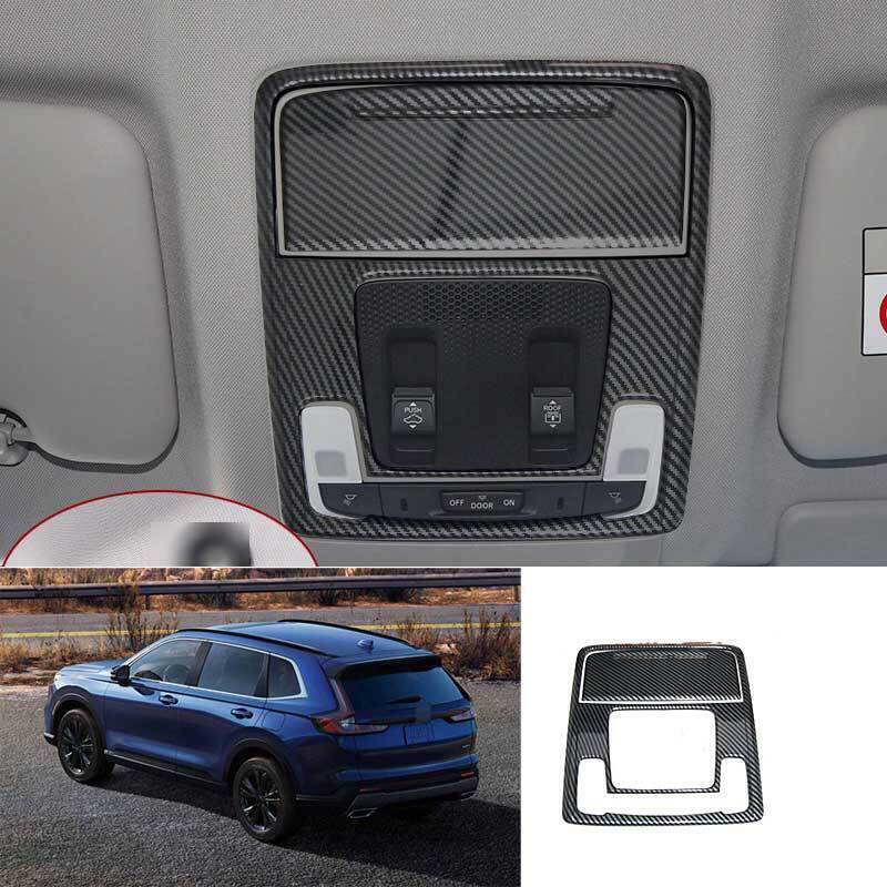For Honda CR-V CRV 2023-2025 Carbon Fiber Roof Front Reading Light Cover Trim