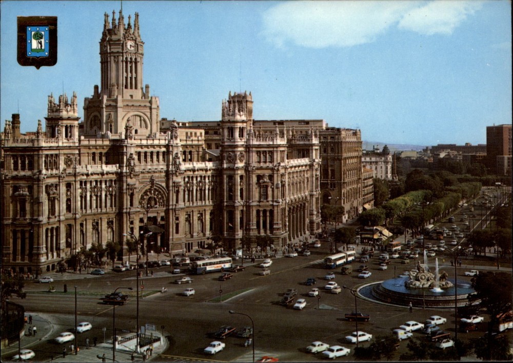 Madrid Spain Palacio de Comunicaciones vintage postcard g671