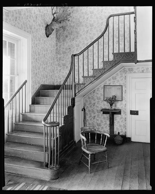 Photo:Middleburg Virginia Rogers House Stair Hall Interior 1930s