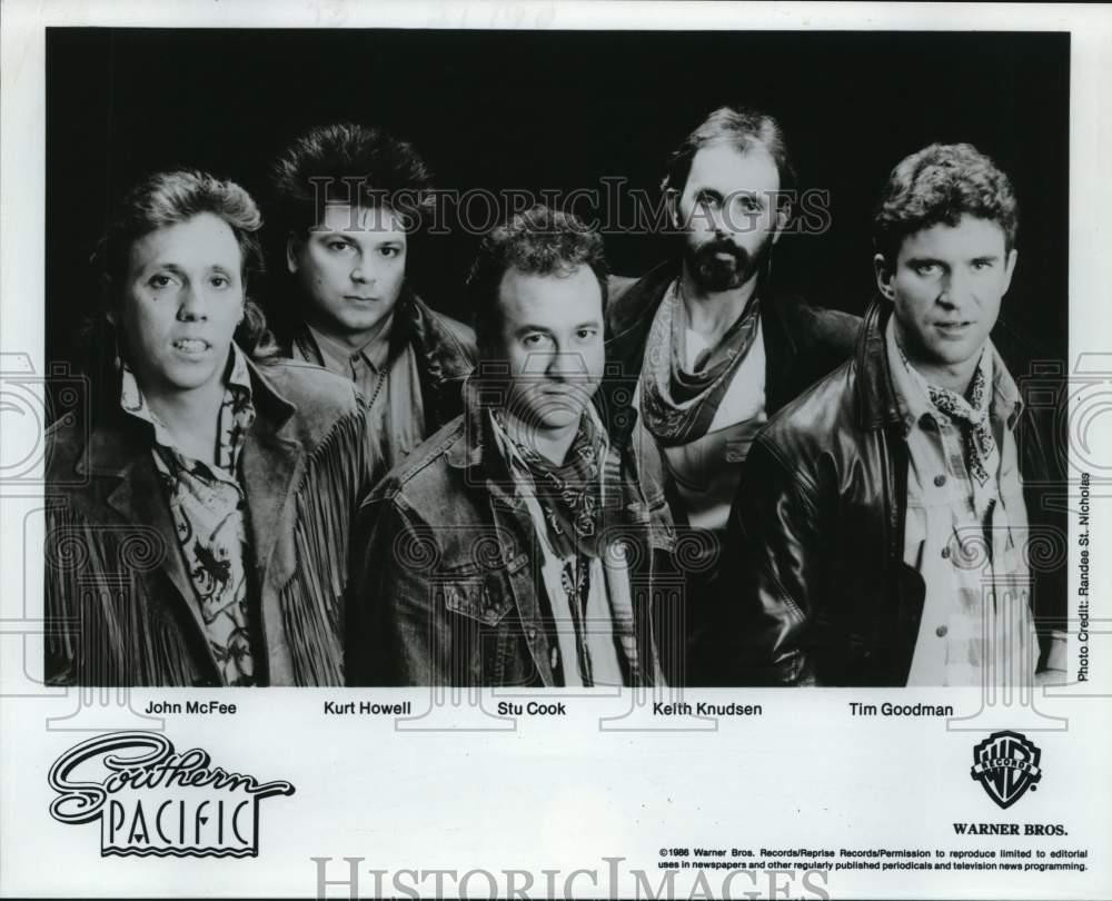 1986 Press Photo Members of the Southern pacific Band at the Fair - lrp50111