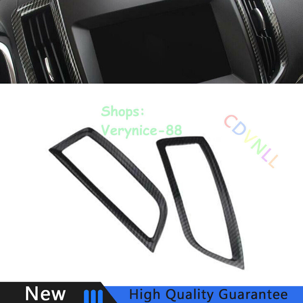 Ford Edge 2015-2021 Carbon Fiber Middle Console Air Vent Trim 2-Piece Set