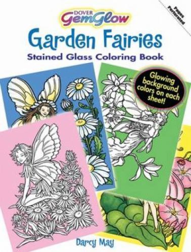 Garden Fairies Gemglow Stained Glass Coloring Book, Paperback by May, Darcy, ...