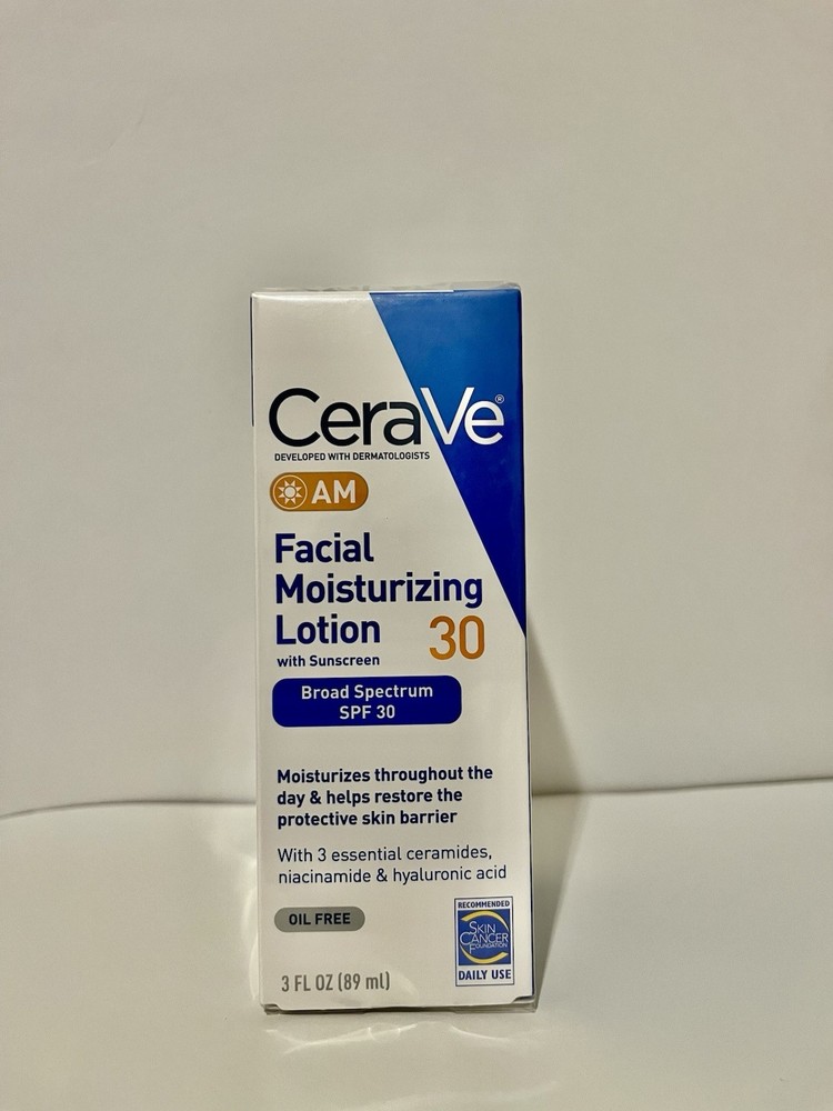 CeraVe Am Facial Moisturizing Lotion 3oz SPF 30 Oil-Free, 3 Pack