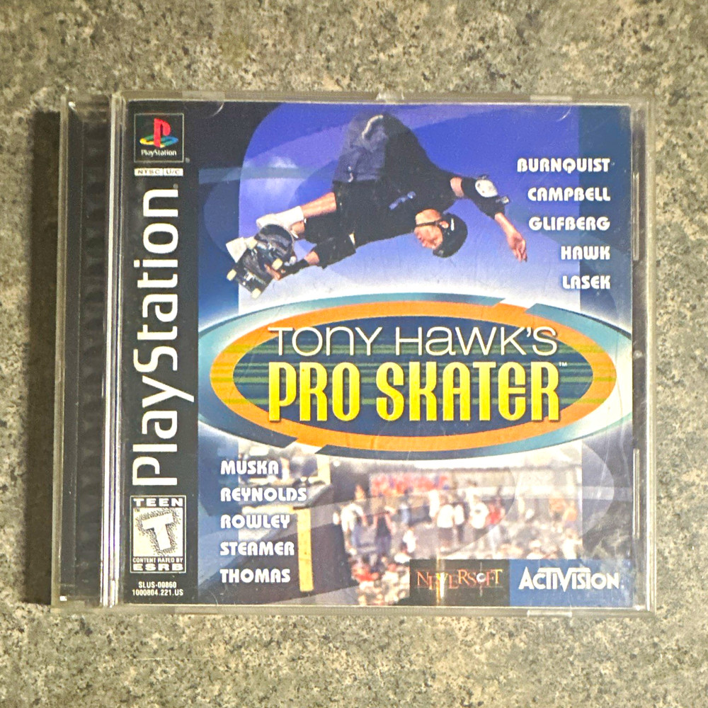 Activision Tony Hawk's Pro Skater PS1 Manual Included NTSC-U/C
