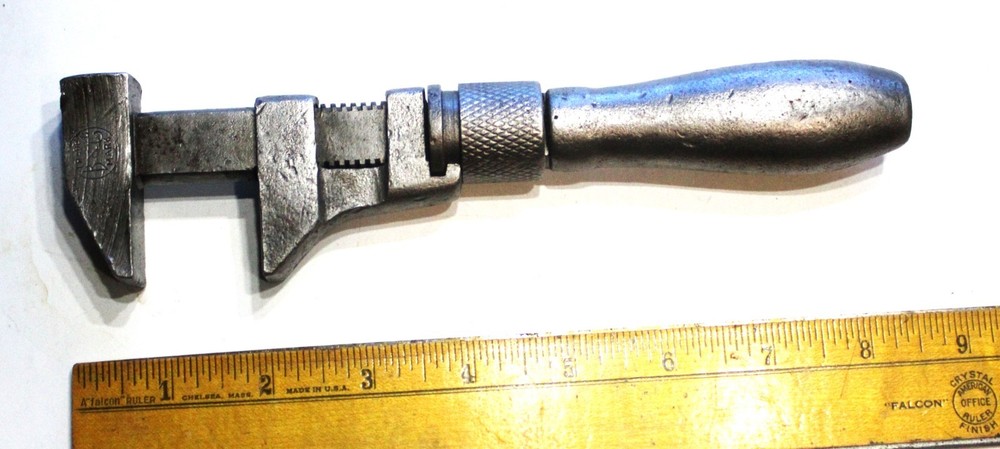 Antique Bemis & Call H&T Co No.4 Monkey Wrench Springfield MA Machinist Tool USA
