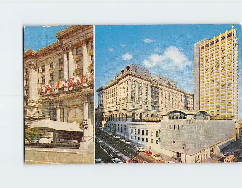 Postcard The Fairmont Hotel and Tower Atop Nob Hill San Francisco California USA