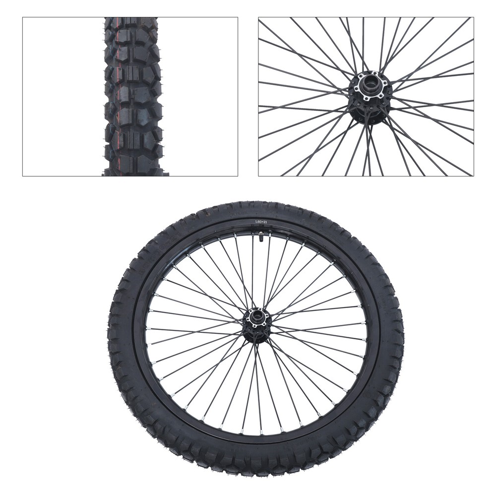 21 Inch Motorcycle Front Wheel Rim For Ebike Electric Bicycle 48V-72V With Tire