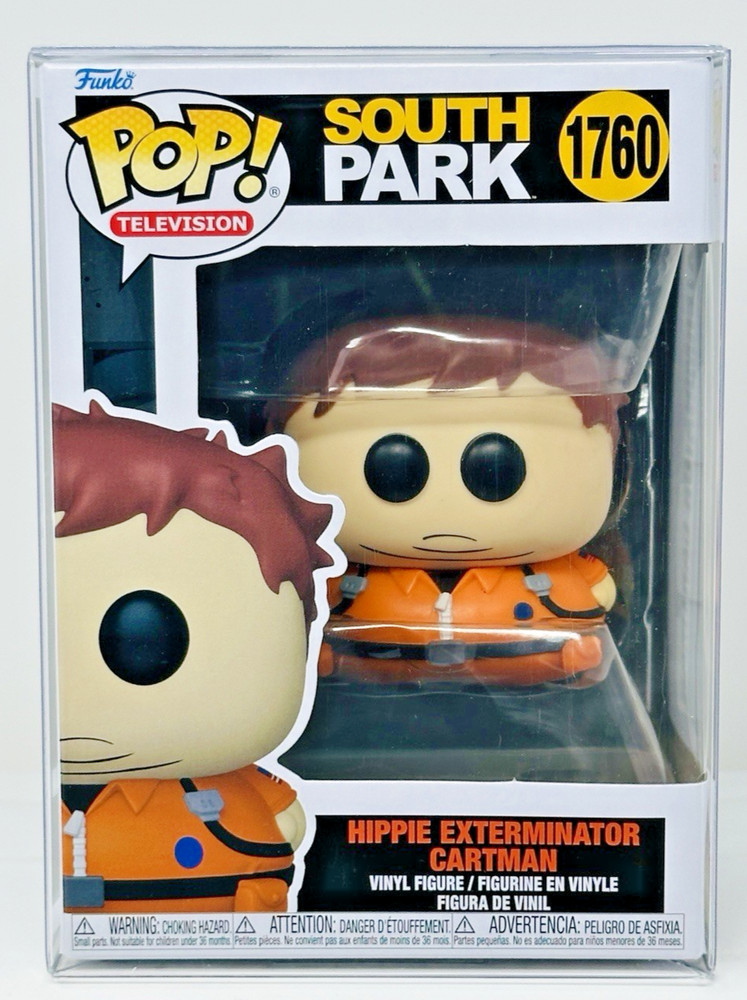 Funko Pop! South Park - Hippie Exterminator Cartman #1760 with Protector - New