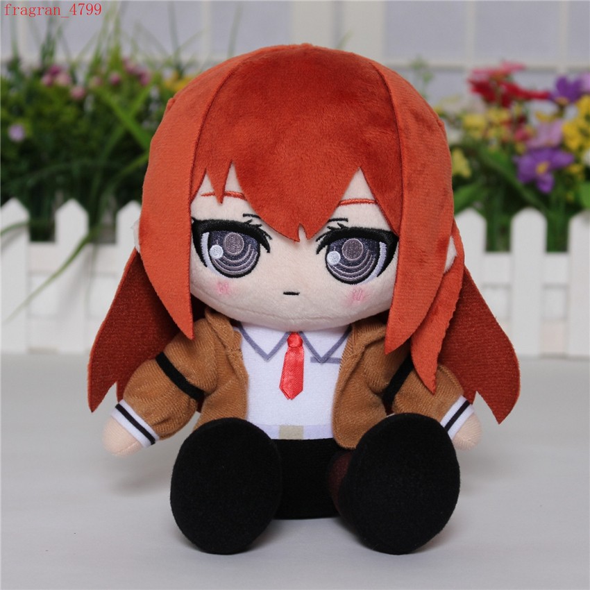 Anime Steins Gate Makise Kurisu Plush Doll Stuffed Toys Throw Pillow Gift 19cm