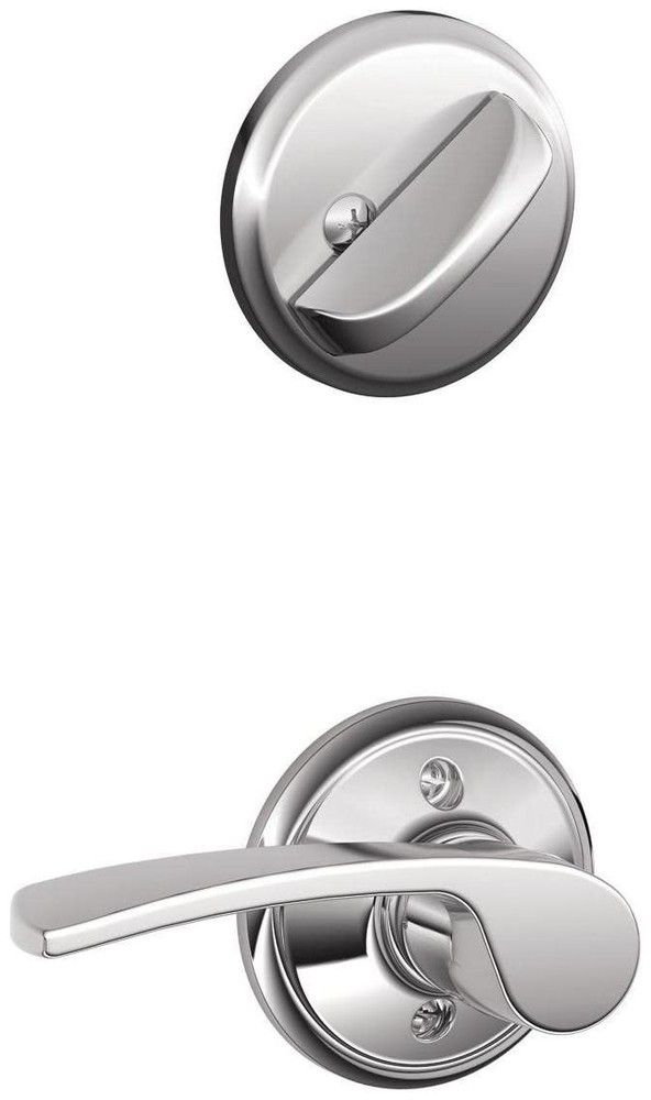 Schlage F59-MER-RH Merano Right Handed Chrome Single Cylinder Interior Door Lock