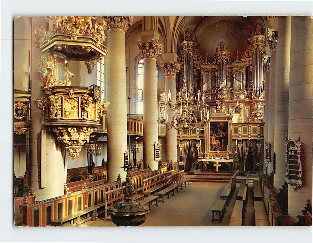 Postcard Interior Stadtkirche Bückeburg Germany