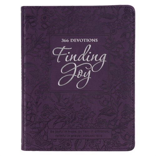 Joyful Journey - 366-Day Purple Floral Faux Leather Devotional for Women by Christianart Gifts 2023