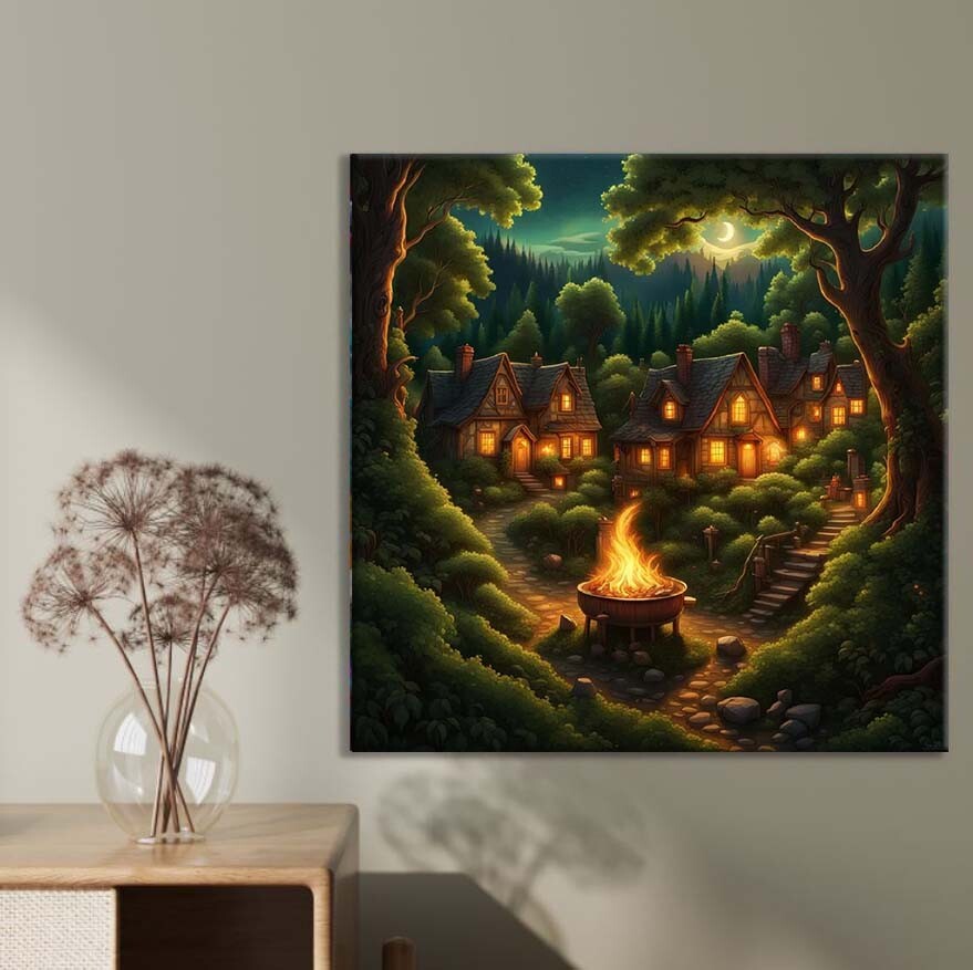 Little Village on Forest Limited Edition High Quality Home Decor Australian Made
