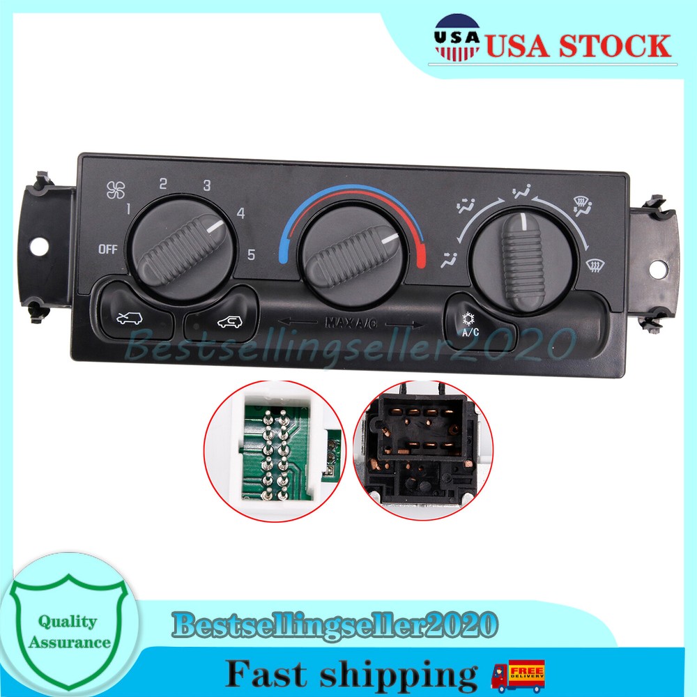 A/C Heater Climate Control Panel for 1999-2002 Chevy Tahoe Silverado GMC 599-266