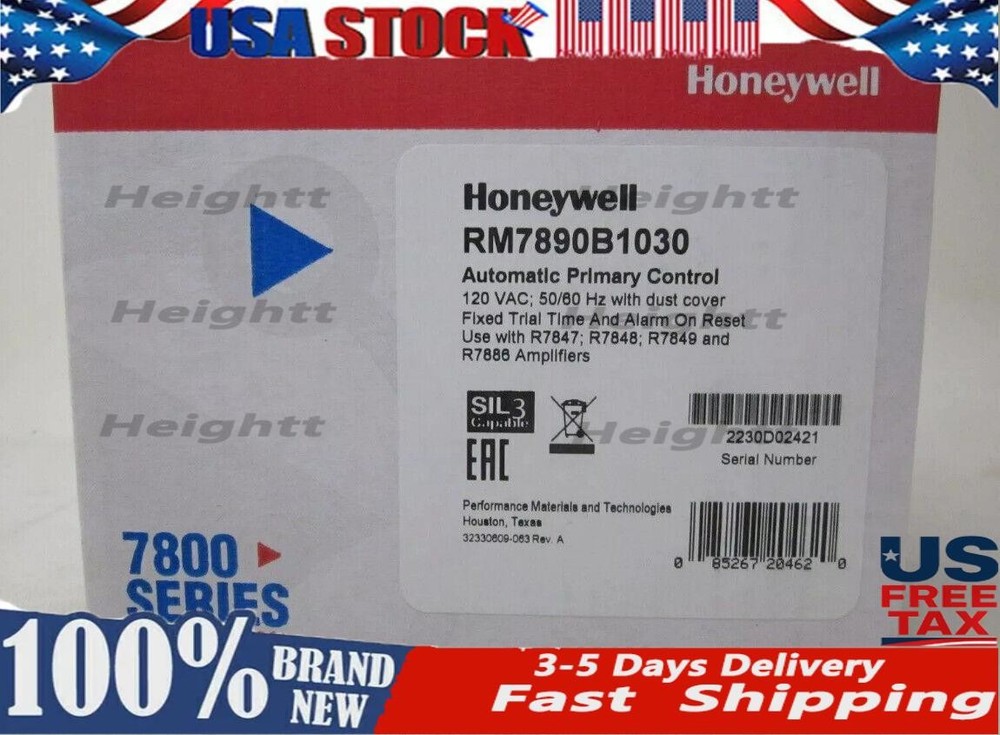 1pc Honeywell RM7890 B 1030 Burner Control RM7890B1030 NEW US Free TAX